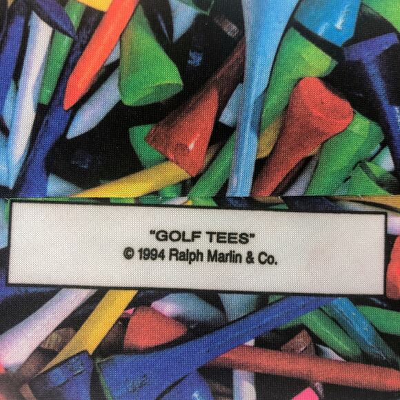 Multicolor Golf Tees Tie - Picture 5 of 7